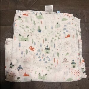 Little Unicorn Deluxe Muslin Swaddle Blanket, Dragon Days